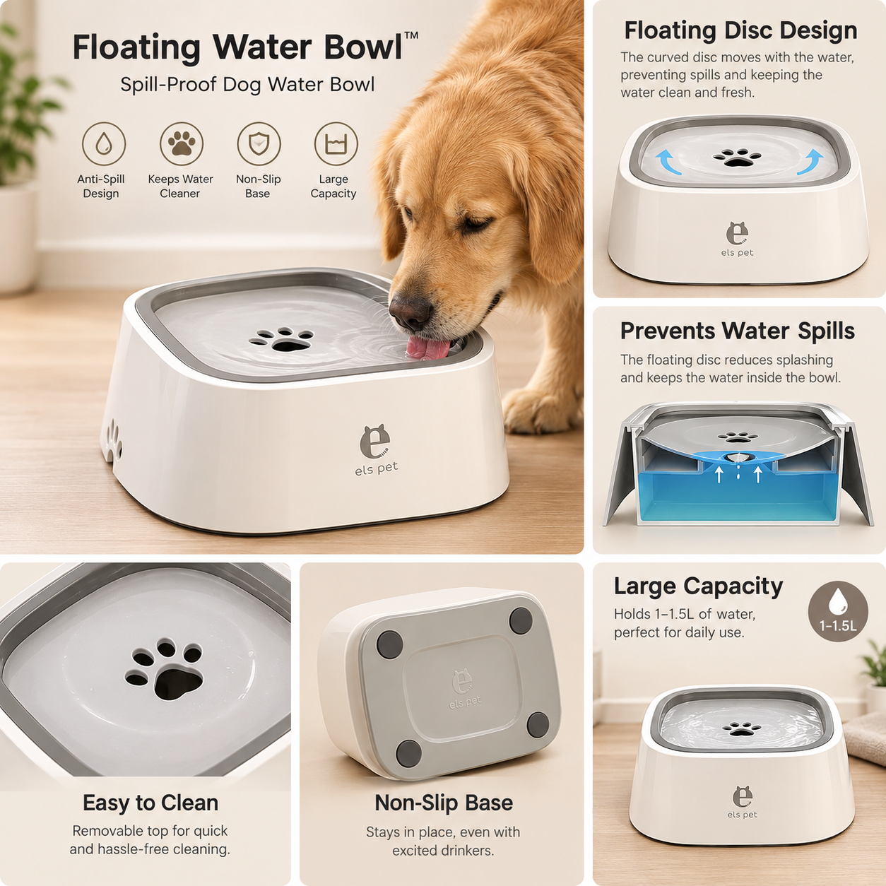 Cuenco Flotante para Agua